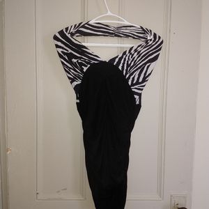 Zebra halter top